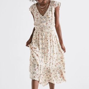 NWT Lucky Brand Short Sleeve Floral Button Dress🌼